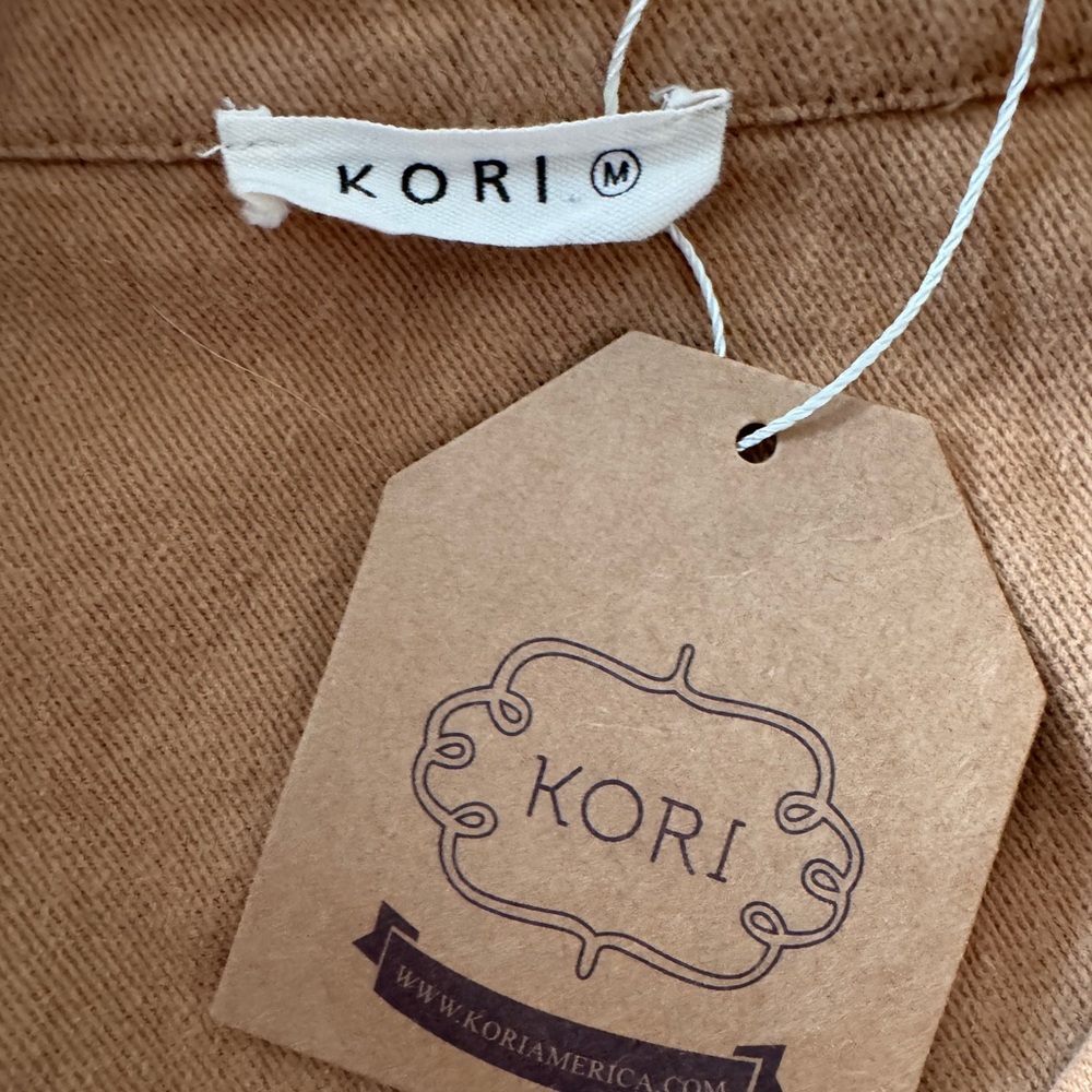 Kori Women's Utility Jacket in camel. Artsy, graphic, boho, statement, festival - Picture 9 of 10